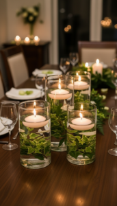 3. Floating Candle Centrepieces