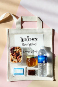 Welcome Note on Hotel Bed