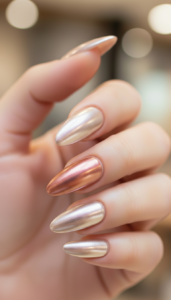6. Chrome Ombre Nails