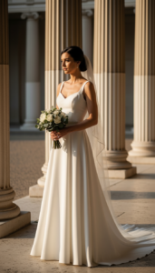 A-Line Dress with High Waist