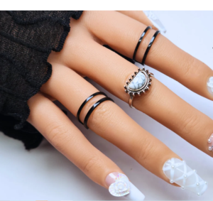 5. 3D Flowers on Milky Base