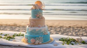 sea shell cake design
