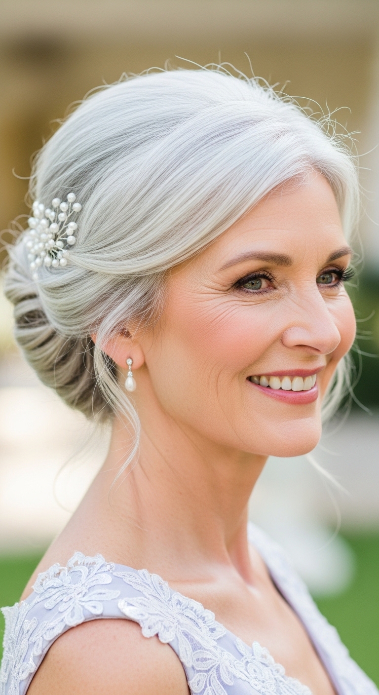 Simple Hairstyles for Mother of the Bride Over 50