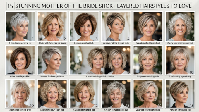 15 Stunning Mother of the Bride Short Layered Hairstyles to Love